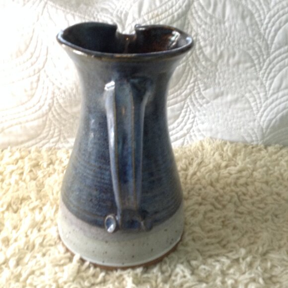 VTG Studio Pottery Salt Glaze, Hand Thrown Pitcher; 10/1976, Cottagecore, Cabin - Picture 2 of 5